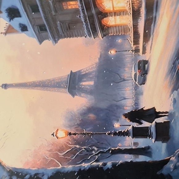 Paris Eiffel Tower Fantasy Watercolor‎ Oil Painting Framed Art Print - Picture 6 of 9